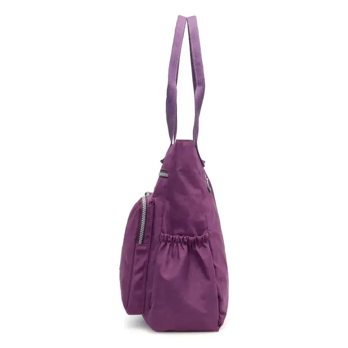 Sac à bandoulière en toile et nylon grande capacité pour femme