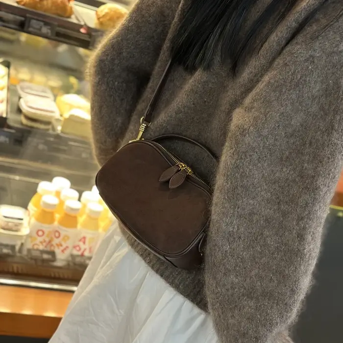 Sac à main en cuir de vachette véritable pour femme