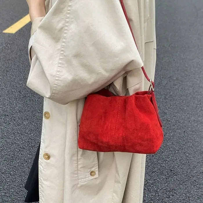 Petit sac seau de luxe en cuir PU pour femme