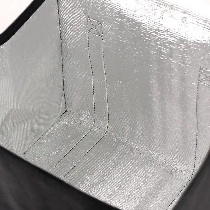 Grand sac isotherme réutilisable et pliable pour repas