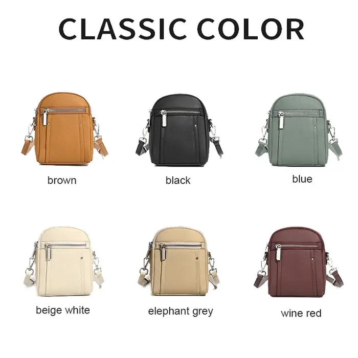 2025 nouvelles dames mode polyvalent Mini sac Mobile filles en cuir véritable porte-monnaie femmes d