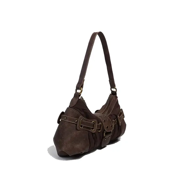 Sac à main sous les bras marron pour filles
