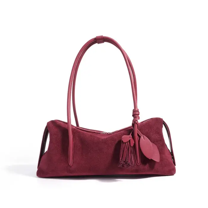 Sac à main de luxe en daim et cuir de vache pour femmes