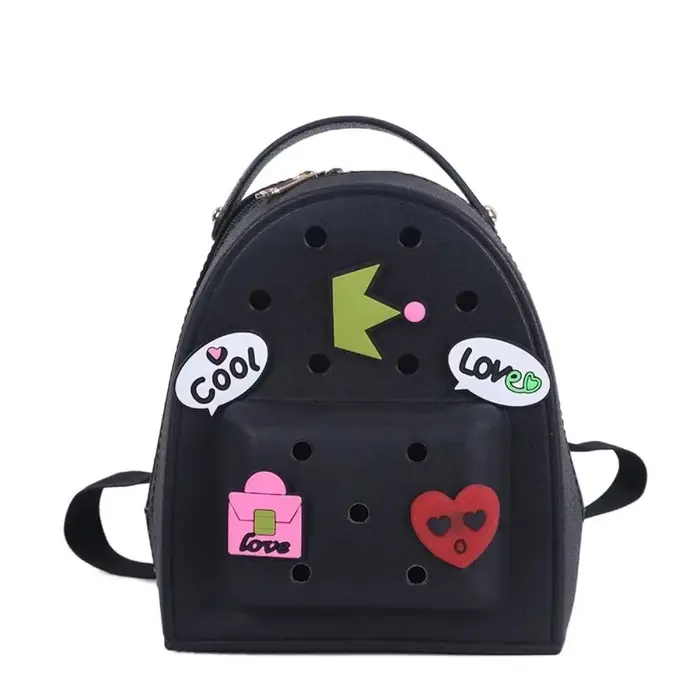 Sac à dos à bretelles réglables, sac à dos en Silicone, imperméable, doux, cartable pour enfants, Du