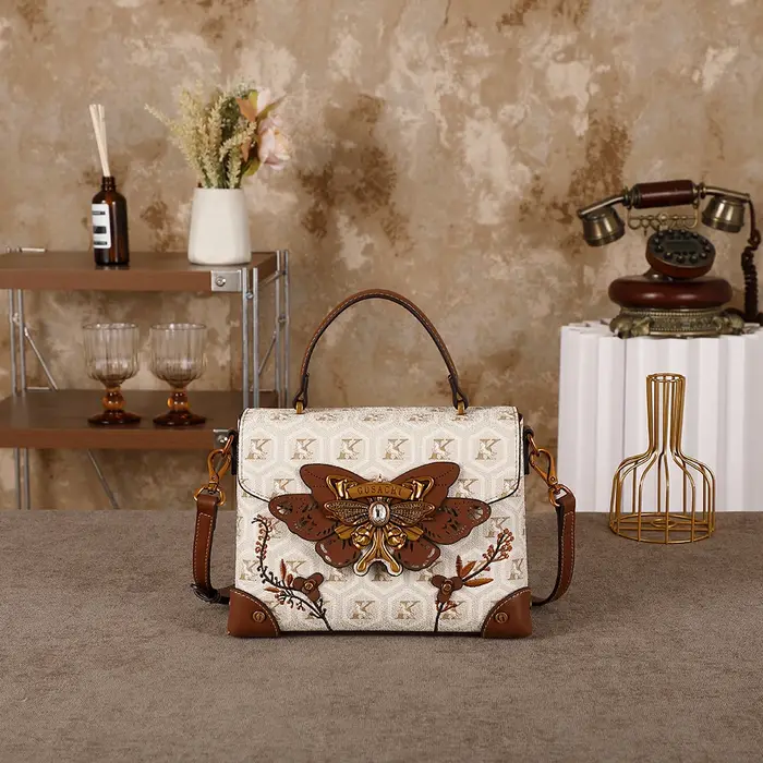 Sac à main pour femme, nouvelle collection 2026, élégant sac bandoulière avec motif papillon, sac à