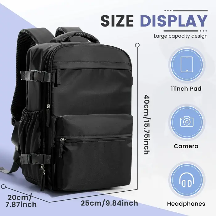 Sac de cabine Ryanair 40x20x25, sac à dos de compression sous vide pour homme, bagage à main, sac à