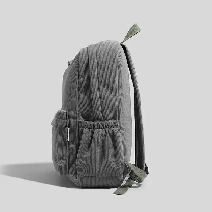 Sac à dos en velours côtelé tendance