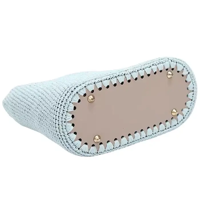 Base de sac en cuir PU fait à la main avec trous