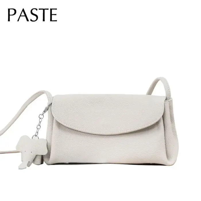 Sac à main Beige en cuir véritable pour femmes