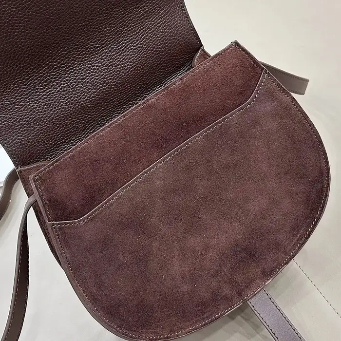 Sac bandoulière rétro en daim, sac à main vintage en cuir de vachette, sac bandoulière classique en