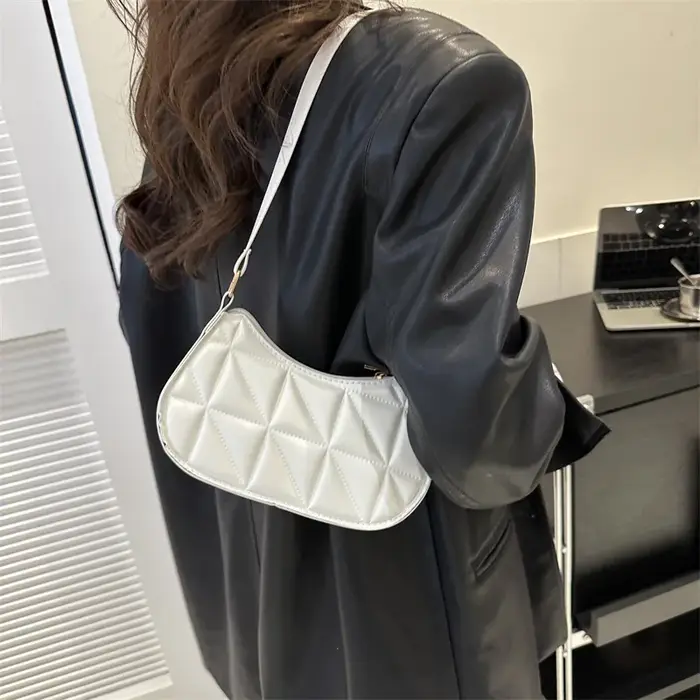 Sac à bandoulière en cuir PU noir