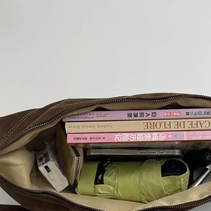 Sac à bandoulière en velours pour femmes