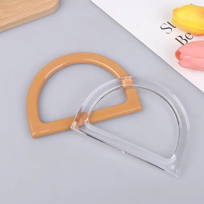 2 pièces poignées de sac en forme de D bricolage remplacement sac à main fourre-tout