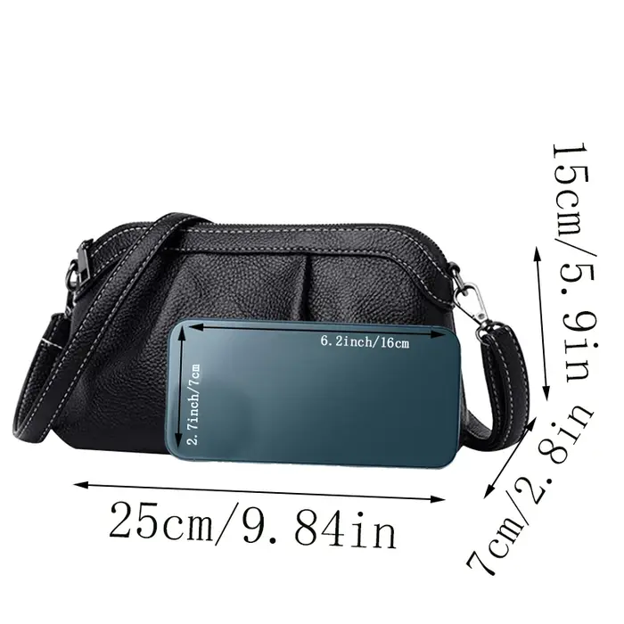 Sac à bandoulière élégant texturé pour femmes