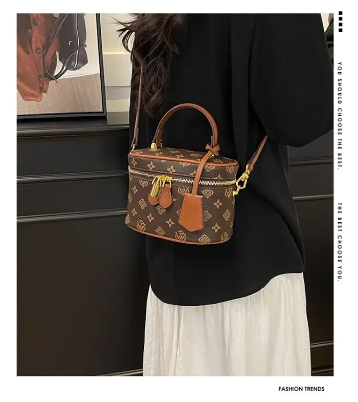 Sac seau tendance pour femme - Mini sac à main élégant haut de gamme, polyvalent, à porter à l'épaul