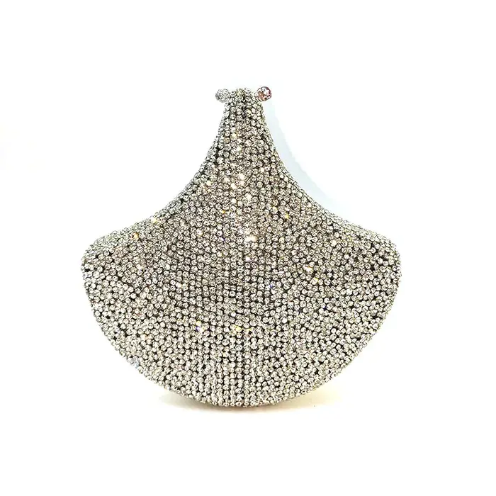 Pochette vintage en cristal, sac de soirée de luxe, sac de créateur haute couture