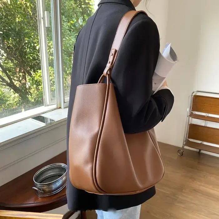 Sac fourre-tout en cuir de grande capacité pour femme