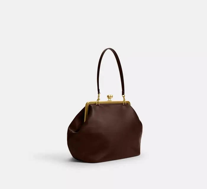 Grand sac à cadre Kisslock pour femmes, sac à main de luxe à bandoulière de styliste pour femmes, sa
