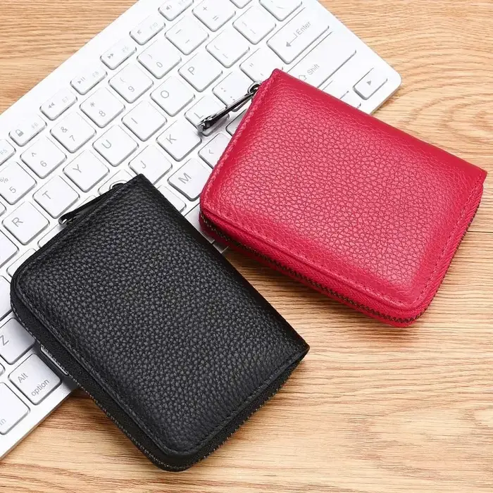20 porte-cartes à fente pour cartes PU Business banque crédit Bus porte-carte d'identité couverture pochette pour pièces de monnaie hommes femmes portefeuilles sac organisateur
