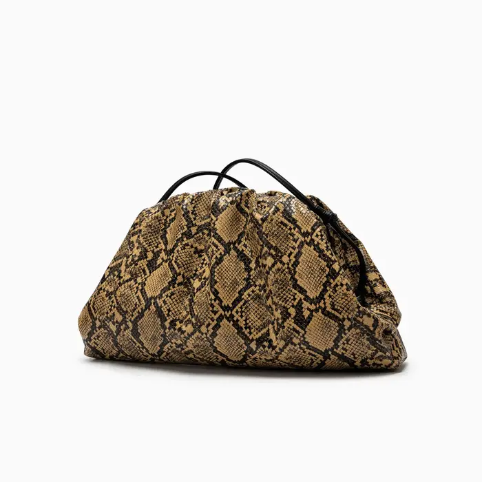Sacs à main en forme de serpent plissé pour femmes Pochette Sac