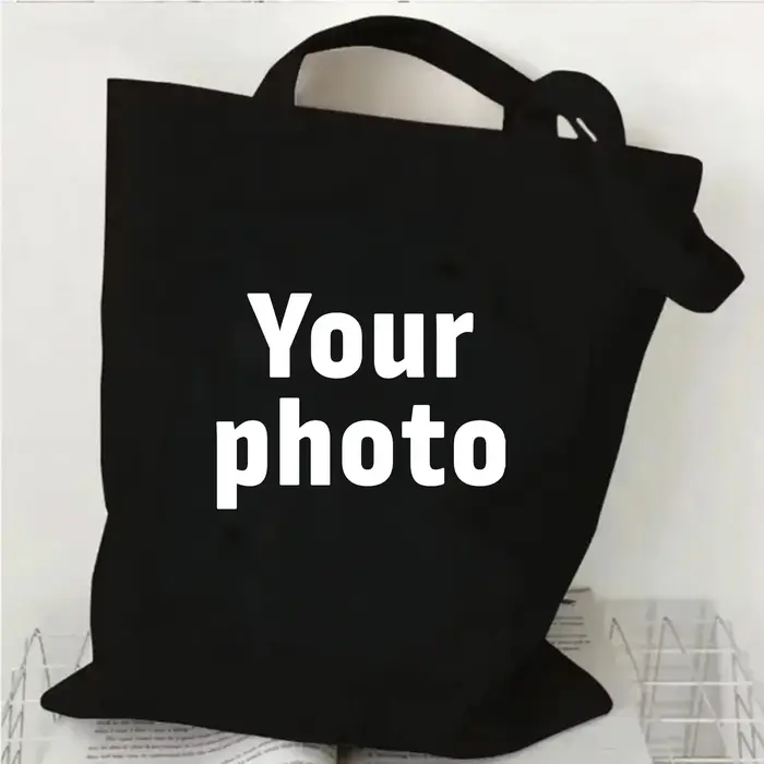 Sacs en toile personnalisés, sac à bandoulière de shopping, grands sacs à main de styliste pour femm