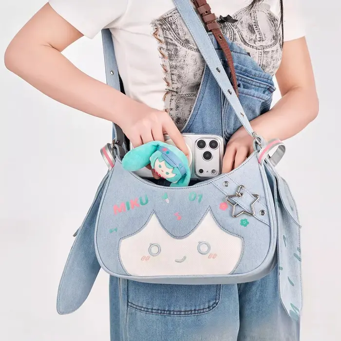 Sac à bandoulière Itabag Kawaii de la série Cowboy Tribe Anime Hatsune Miku
