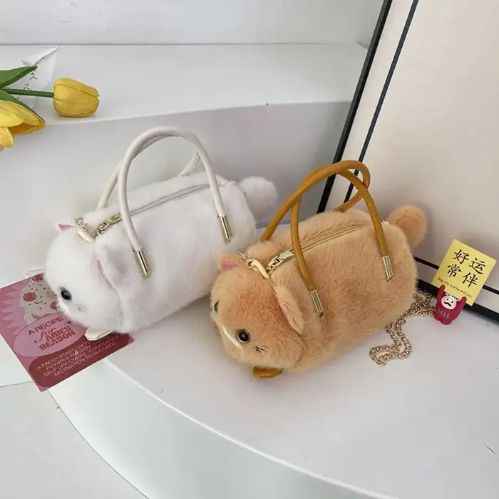 Sac à main pour femme en forme de chat
