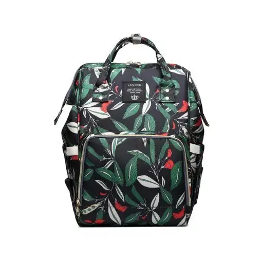 Lequeen grande capacité mode maman sac maternité couches sacs voyage sac à dos sac d'allaitement pour soins de bébé sac pour femme