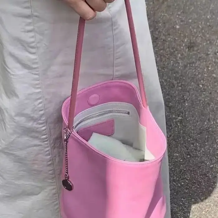 Sac à main en PU rose, sac à main tendance pour femmes