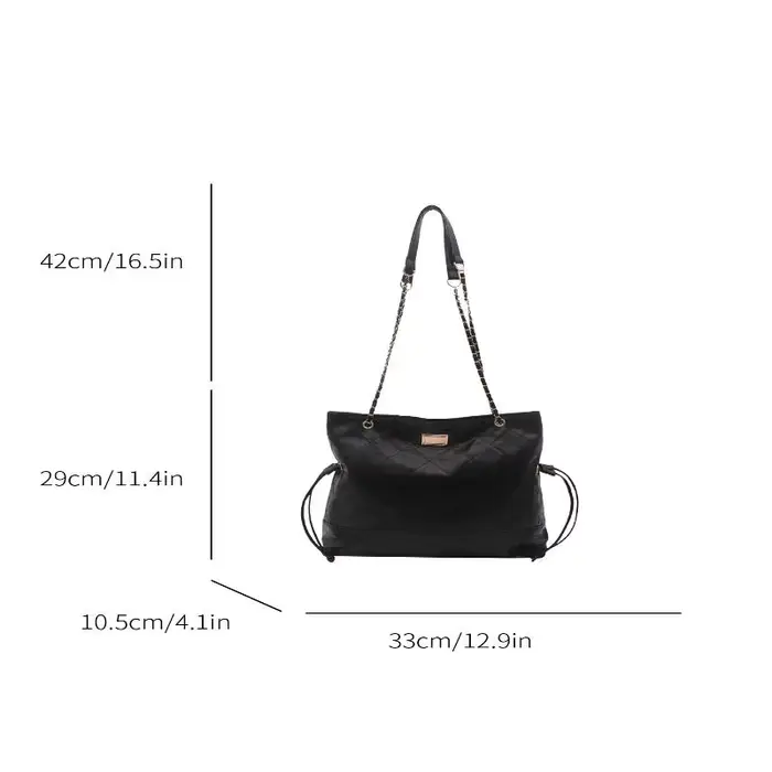 Sac fourre-tout matelassé à chaîne