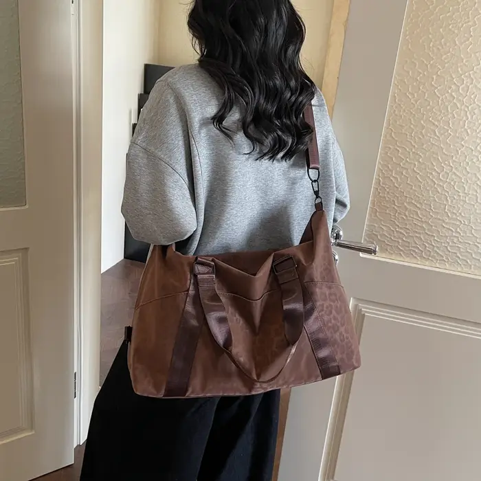 Sac de sport imprimé léopard