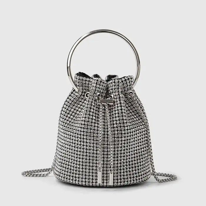 Sac Seau Diamant pour Femme – Sacs à Bandoulière Bling-Bling en Strass