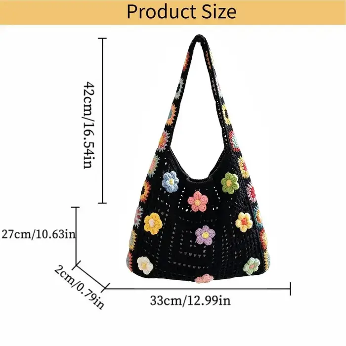 Sacs en crochet bohème pour femmes