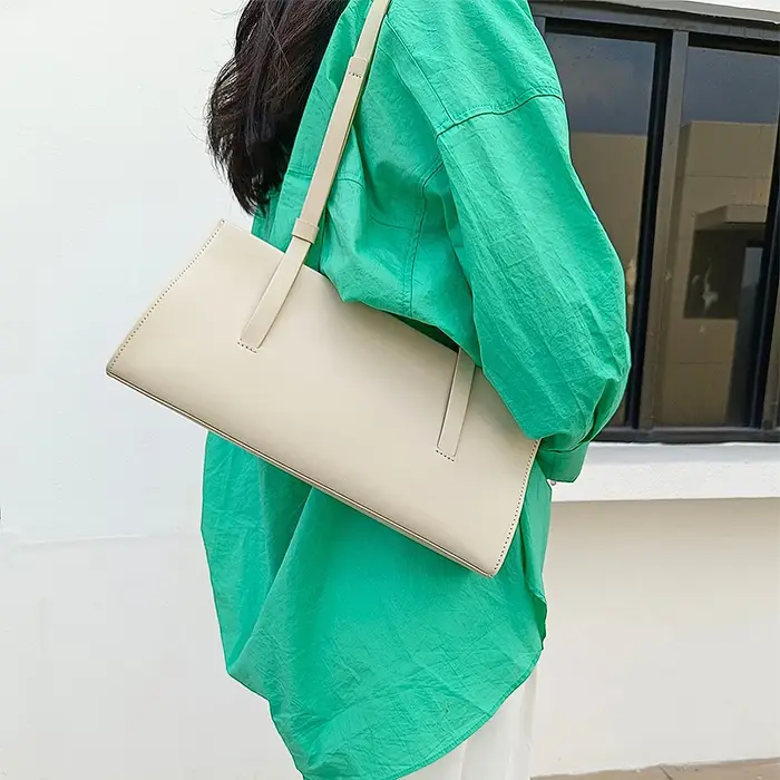 Matna-in-Sac sous les bras en cuir fendu pour femme, sac à main souple pour femme, mode française, i