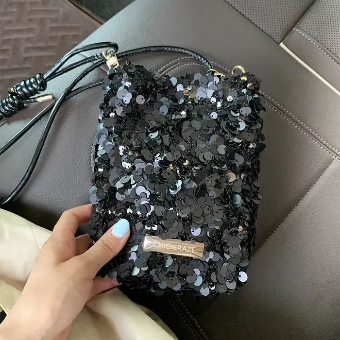 Mini Sacs à Bandoulière à Paillettes pour Femmes 2026 – Nouveaux