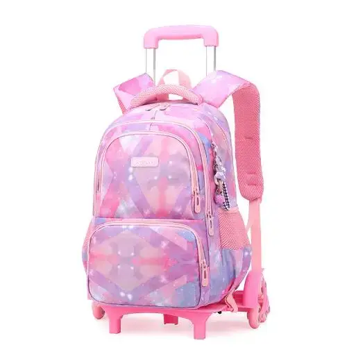 Sac à roulettes scolaire pour filles