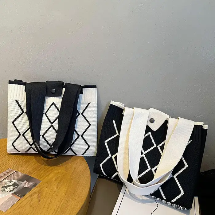 Sac à main tricoté à la main pour femme