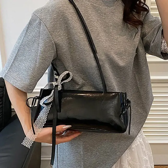 Y2K – sac à main avec nœud en dentelle