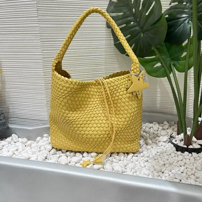 Sac à bandoulière seau série jaune pour femmes