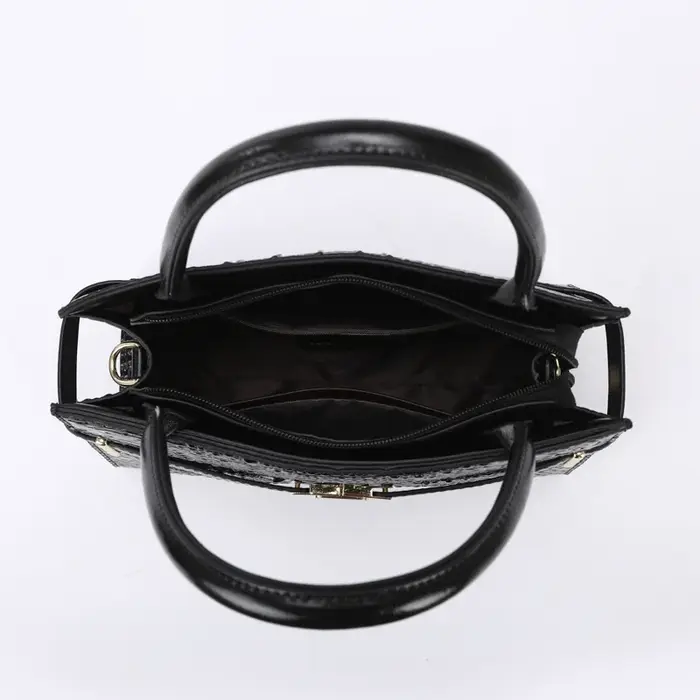 Sac à main grande capacité motif crocodile pour femme