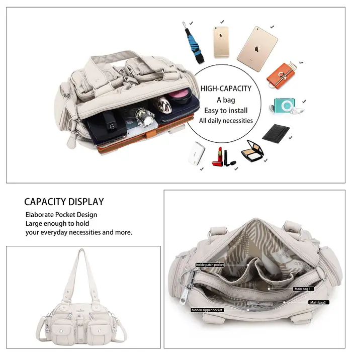 Sac à main Angel Kiss pour femme, petit sac à bandoulière en PU avec poignée supérieure, sac à bando