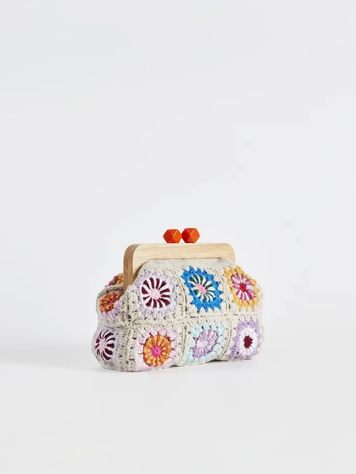 Pochette crochet granny pour femme
