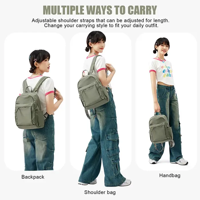 Petit sac à dos sac à main Mini sac à dos pour filles femmes mode voyage sac à dos travail antivol sac à dos décontracté collège sac à bandoulière