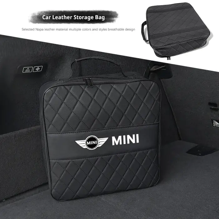 Sac de rangement en cuir pour voiture