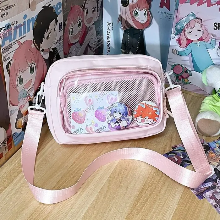 Ita-Sac à Bandoulière en Toile Transparente pour Adolescentes Japonaises