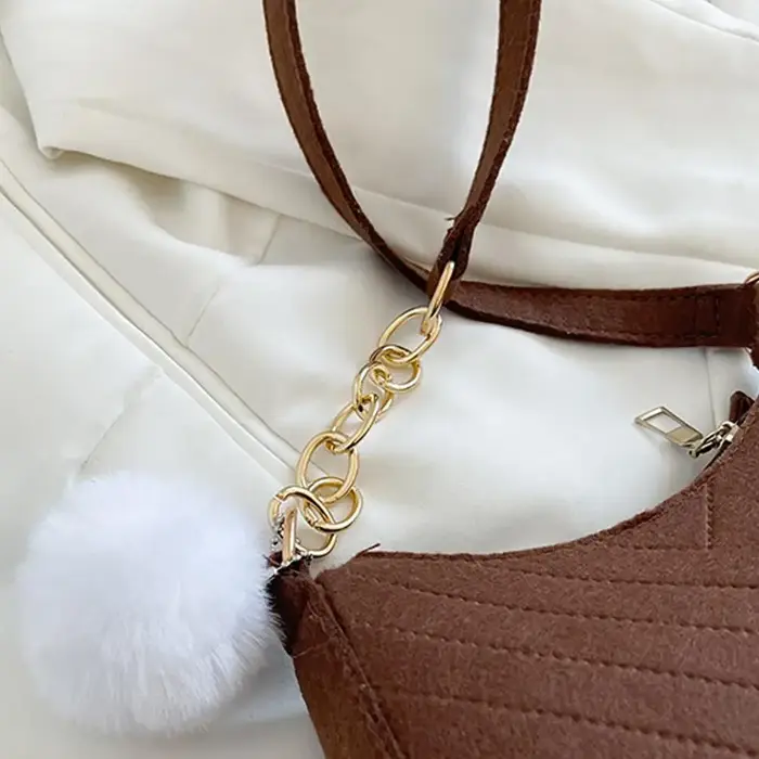 Mini sacs à bandoulière en feutre pour femmes