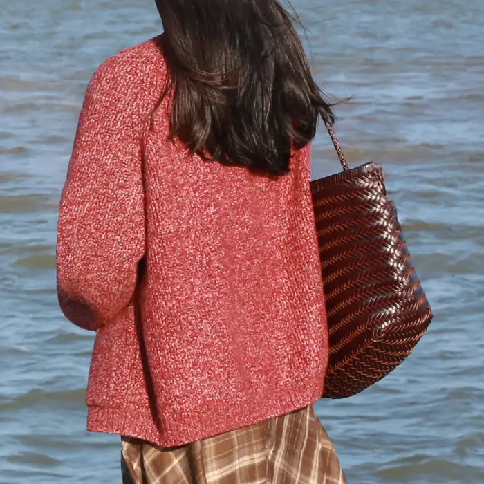 Sac à main en cuir véritable pour femmes
