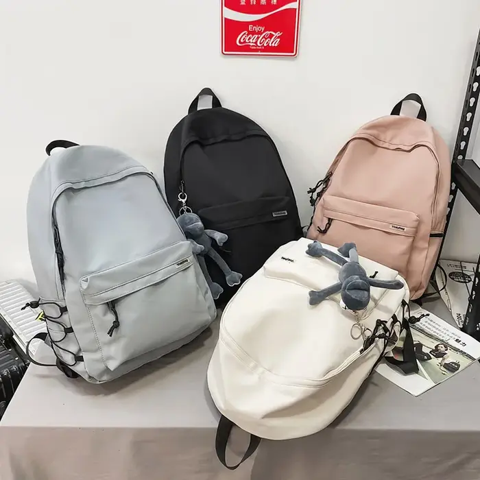 Sac à dos pour femmes, couleur unie