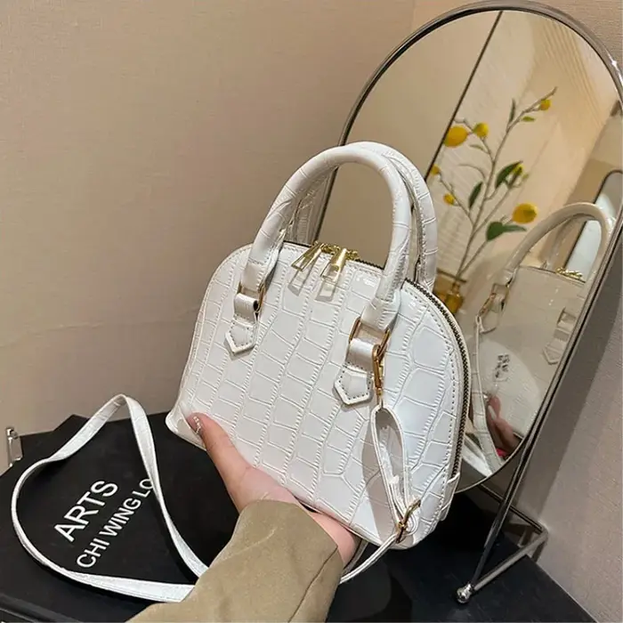 Sac à main rétro en cuir PU pour femme